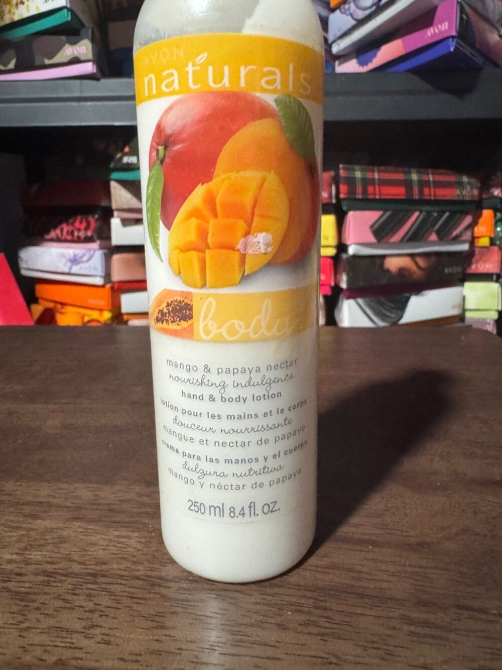 Avon naturals nourishing indulgence “mango & papaya” hand & body lotion 8.4 floo